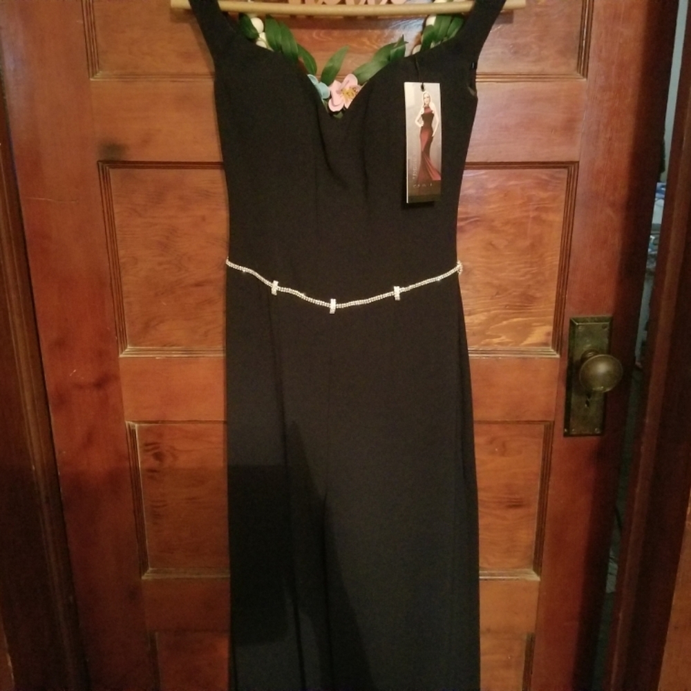Pia Michi Jumpsuit. Size 8 Navy.